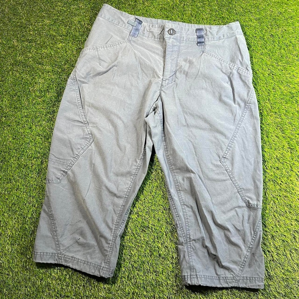 Patagonia Venga Rock Shorts Mens 34 Gray Blue Long Climbing Outdoor 19" inseam
